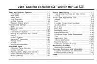 2004 Cadillac Escalade EXT Owner Manual M