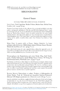BIBLIOGRAPHY General Issues