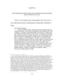 Development of the Colombian Political Process to 1930