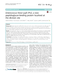 Enterococcus Hirae Lcpa