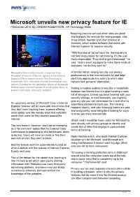 Microsoft Unveils New Privacy Feature for IE 7 December 2010, by JORDAN ROBERTSON , AP Technology Writer