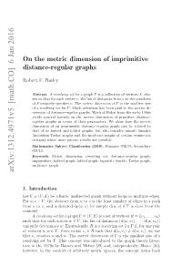 On the Metric Dimension of Imprimitive Distance-Regular Graphs