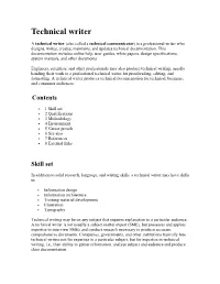 Technical Writer