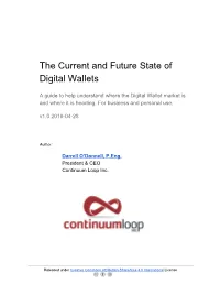 The Current and Future State of Digital Wallets