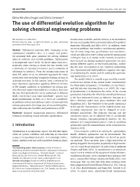 The Use of Differential Evolution Algorithm for Solving Chemical Engineering Problems