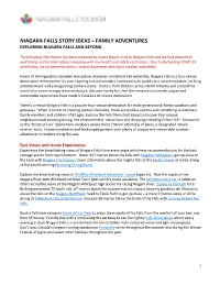Family Adventures Exploring Niagara Falls and Beyond