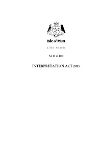 Interpretation Act 2015
