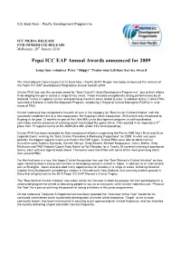 Pepsi ICC EAP Annual Awards Announced for 2009