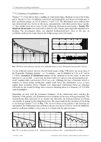 7.7.4.2 Damping of Longitudinal Waves Chapter 7.7.4.1 Had Shown That a Coupling of Transversal String-Vibrations Occurs at the Bridge and at the Nut (Or Fret)