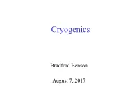 Cryogenics (Benson)