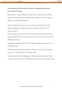 Diversifying Selection Between Pure-Breed and Free-Breeding Dogs Inferred from Genome-Wide SNP Analysis