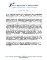 Improvements to I-30 from SH 161 to Belt Line Road in Grand Prairie