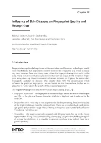 Influence of Skin Diseases on Fingerprint Quality and Recognition