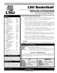 LSU Basketball Vs