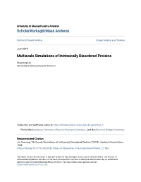 Multiscale Simulations of Intrinsically Disordered Proteins