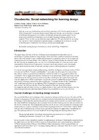 Social Networking for Learning Design