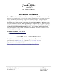 Computer Training Options Click Here