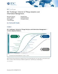 IDC Techscape IDC Techscape: Internet of Things Analytics and Information Management
