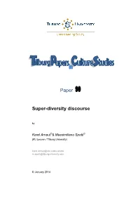 Paper Super-Diversity Discourse