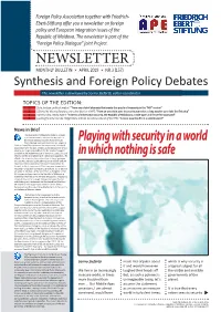 Playing with Security in a World in Which Nothing Is Safe NEWSLETTER