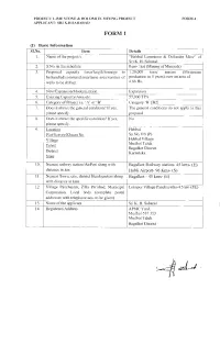 Pre-Feasibility Report