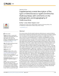 Supplementary Cranial Description of the Types of Edmontosaurus Regalis