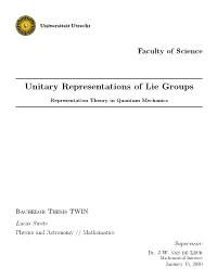 Unitary Representations of Lie Groups