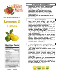 Lemons & Limes