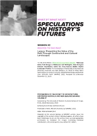 Speculations on History's Futures