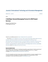 A Multilayer Secured Messaging Protocol for REST-Based Services