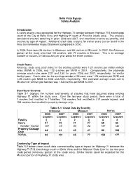 Bella Vista Bypass Safety Analysis Introduction a Safety Analysis