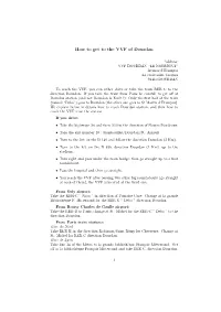 How to Get to the VVF of Dourdan