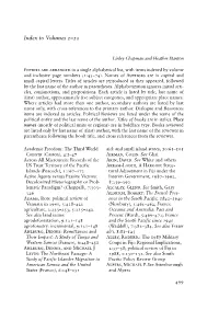 Index to Volumes 1–10
