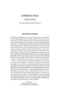Introduction: After Society