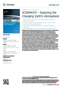 SCIAMACHY - Exploring the Changing Earth’S Atmosphere