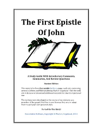 The First Epistle of John