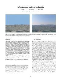 A Practical Analytic Model for Daylight