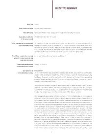 Executive Summary