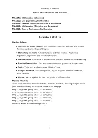 Functions of a Real Variable