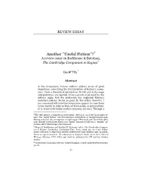 Geoff Tily, Another “Useful Fiction”?