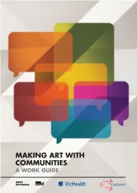 Making Art with Communities a Work Guide