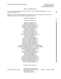 CENTURYTEL OPERATING COMPANIES TARIFF F.C.C. NO. 5 1St Revised Title Page 1 Cancels Original Title Page 1