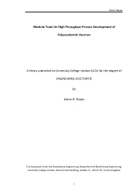 Modular Tools for High Throughput Process Development Of