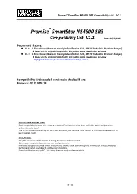 NS4600 SR3 Compatibility List V1 1 -20111018