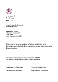 Secondary Metabolites: Main Classes of Interest and Functions