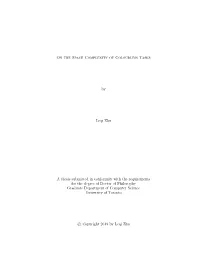 On the Space Complexity of Colourless Tasks by Leqi Zhu A