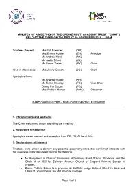 Page 1 of 8 MINUTES of a MEETING of THE