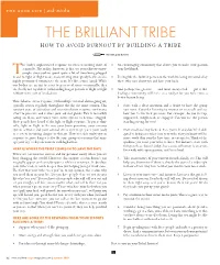 The Brilliant Tribe How to Avoid Burnout by Building a Tribe