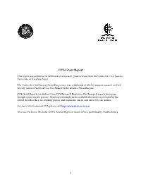 CCS Grant Report