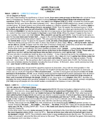 Don's Notes Luke